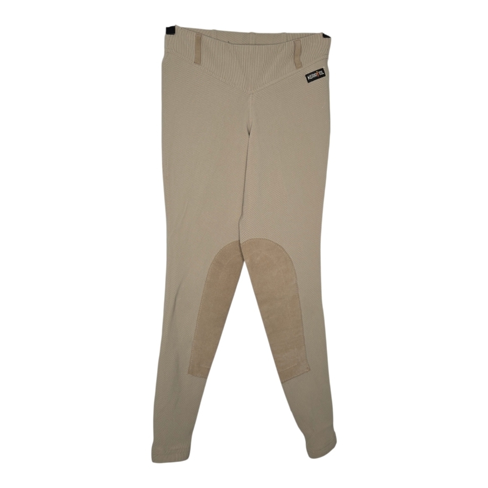 Kerrits Womens Tan Microcord Knee Patch Equestrian Riding Breeches Pants Size XS